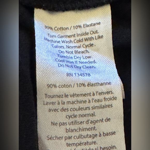 Vineyard Vines Black Ruffle Short Sleeve Tee Size Small Cotton Elastane - Picture 6 of 6